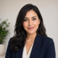 Portrait of Valeria Torres, fictional consumer finance editor